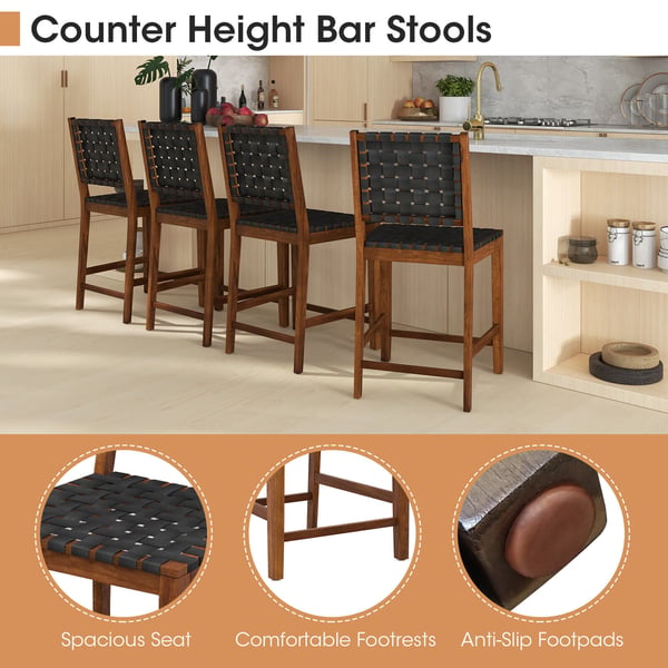 Barstole, 52x58x102 cm, Brun Sort