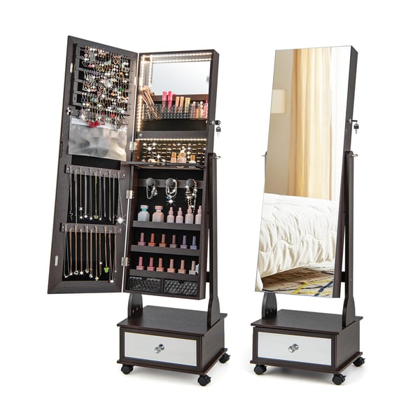 Smykkeskab Armoire, 42×36×159 cm, Brun Smykkeskab Armoire, 42×36×159 cm, Brun