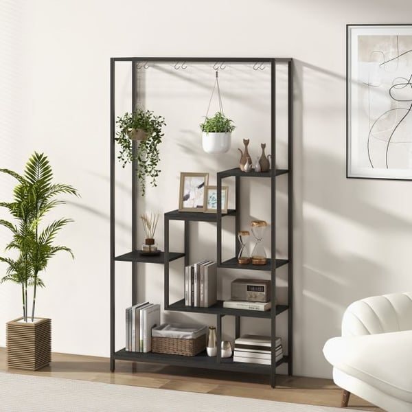 Plantestativ, 102×30×180 cm, Sort