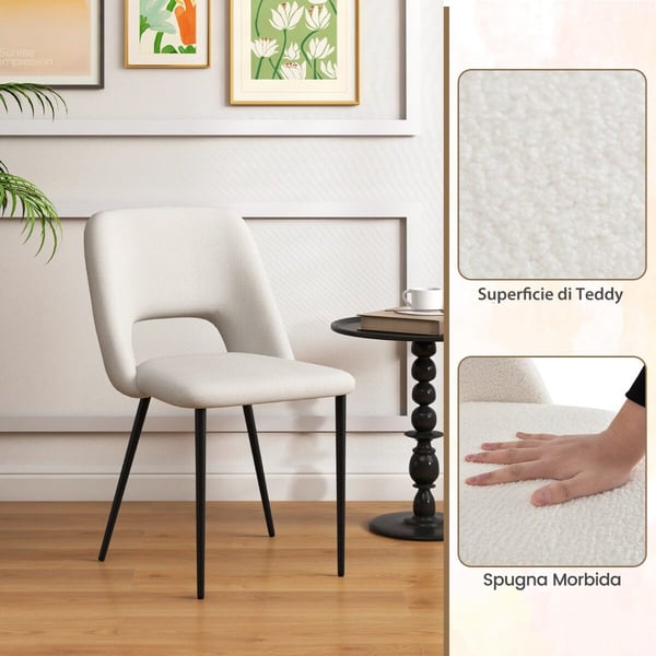 Ruokailuhuoneen tuolit, 48.5x57x85 cm, beige