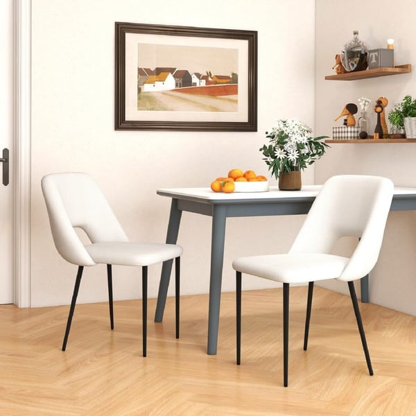 Ruokailuhuoneen tuolit, 48.5x57x85 cm, beige