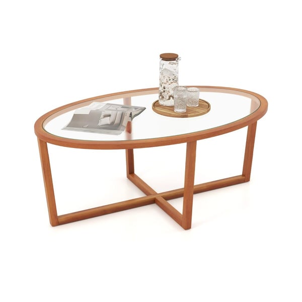 Kaffebord, 118x71.5x47.5 cm, Brun