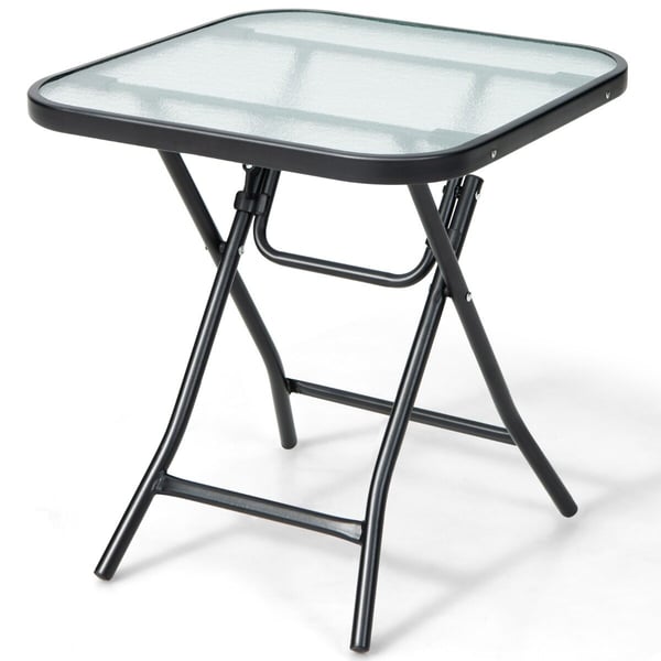 Foldbart sofabord, 46,5x46,5x47,5 cm, sort
