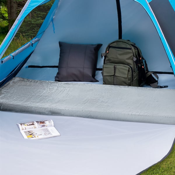Campingmadras, 183x62.5x6.5 cm, Grå