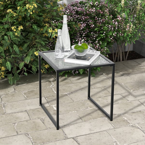 Sidebord, 43×43×46 cm, Sort