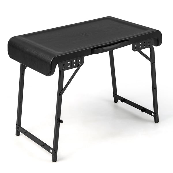 Camping Bord Skammel Sæt, 74×41×56 cm, Sort