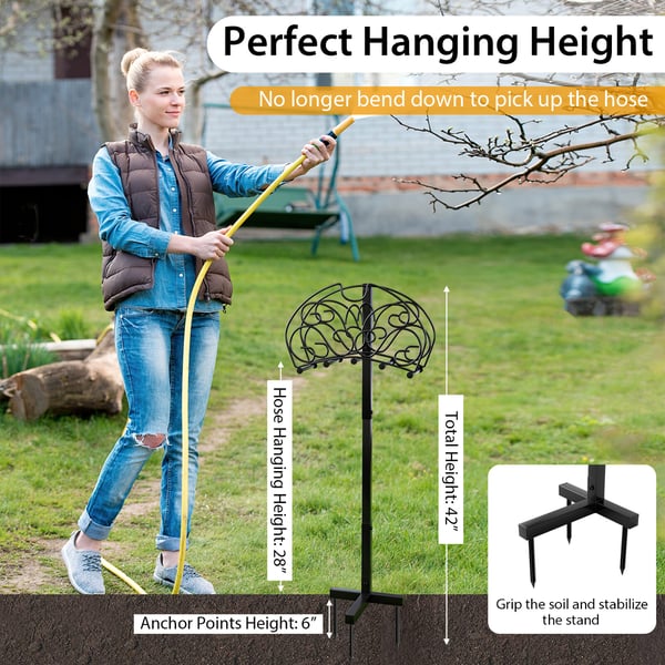 Slangeholder, 41×18×107 cm, Sort