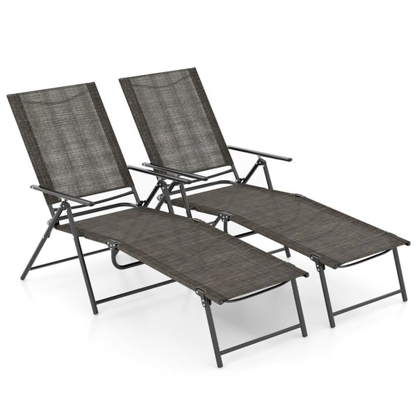 Ulkoiluistuimet, taitettavat, 61-189×64×65 cm-40 tuumaa, kahvi