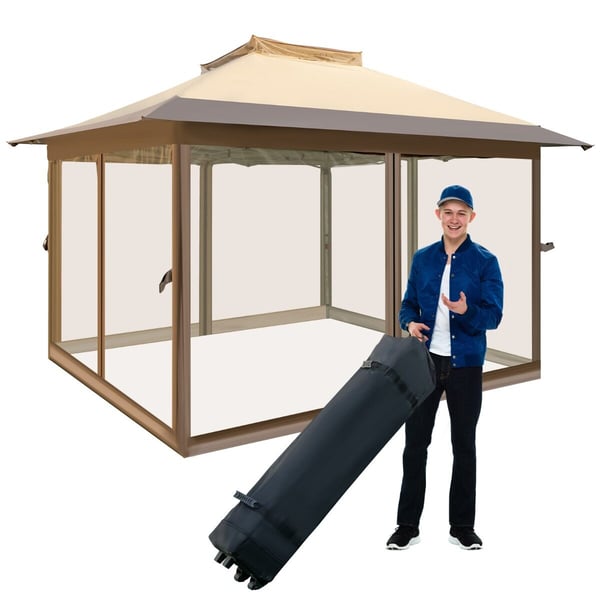 Pavillon, 358x358x284 cm, Khaki