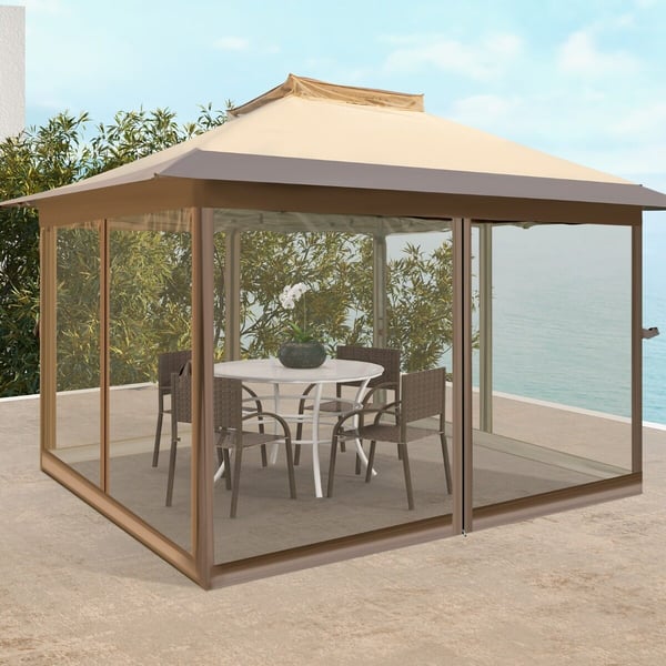 Pavillon, 358x358x284 cm, Khaki