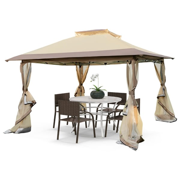 Pavillon, 358x358x284 cm, Khaki