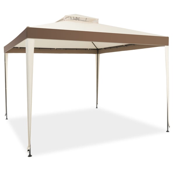 Ulkoilma Katettu Pergola, 3M X 3M, Ruskea