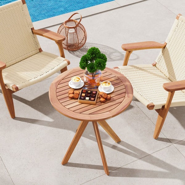 Havebord, 70x76 cm, Naturfarvet
