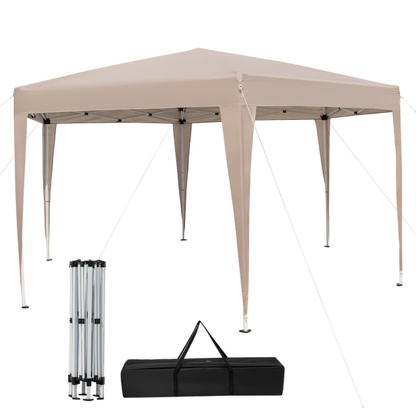 Teltpavillon, 400x348 cm, Khaki