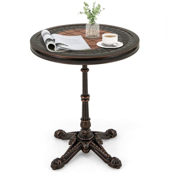 Havebord, 60,5x73 cm, Bronze
