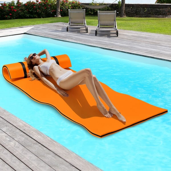 Vandmåtte, 221×91×4 cm, Orange