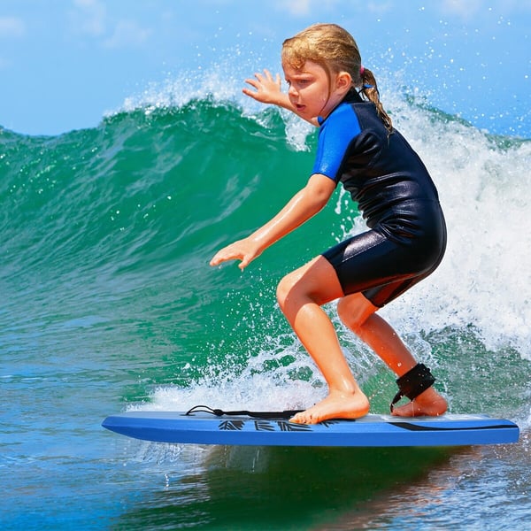 Bodyboard, Super Letvægts Bodyboard til Surfing med Line EPS Kerne Boarding-L, 104×51×6 cm