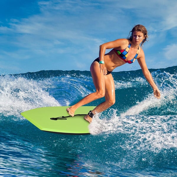 Bodyboard, Super Surfing Letvægts Bodyboard med Snor-L, 94×48×6 cm
