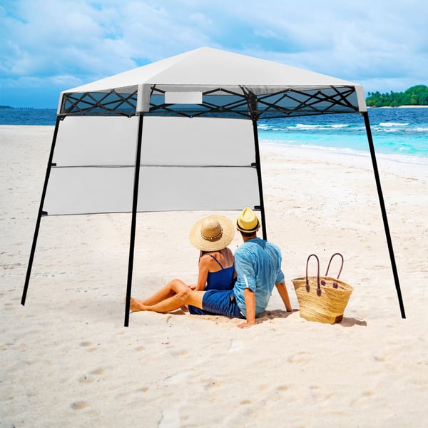 Pop-up telt, 2,1m x 2,1m, Hvid