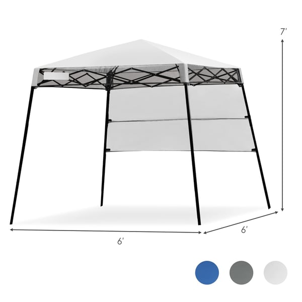 Pop-up telt, 2,1m x 2,1m, Hvid