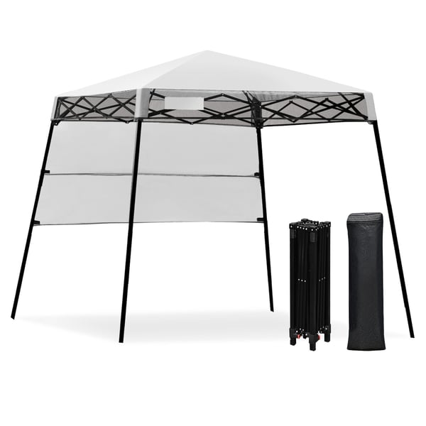 Pop-up telt, 2,1m x 2,1m, Hvid