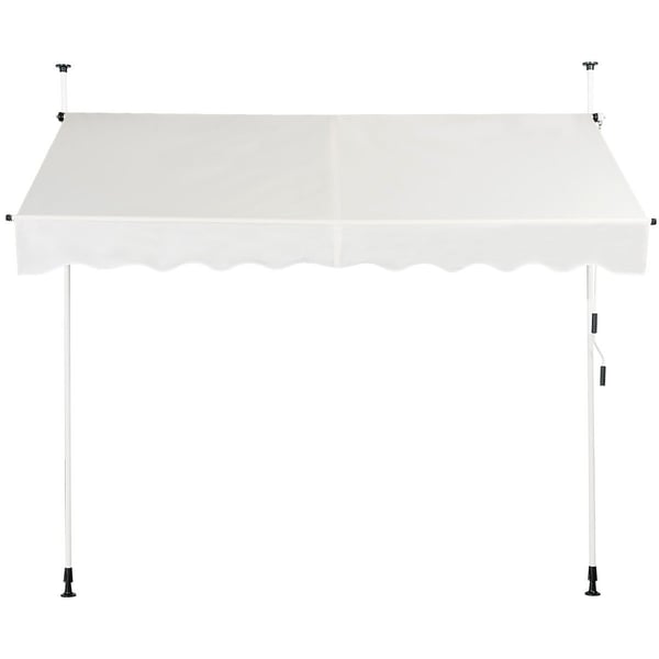 Ulkoilmapatio-markiisi, 250x120 cm, Beige/Valkoinen