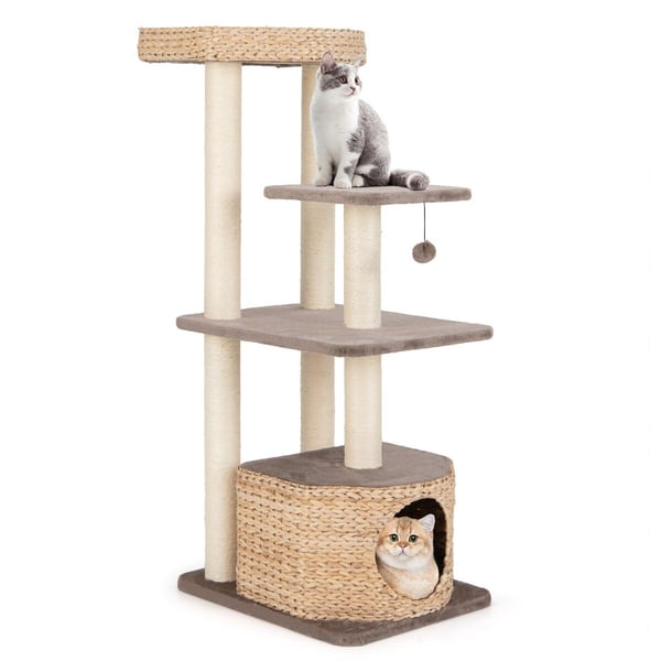 Katte tårn, 60x48x131 cm, Kaffe