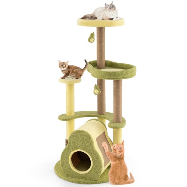 Katte træ, 59x59x124 cm, Multifarvet