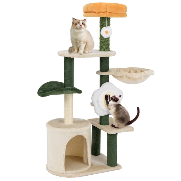 Katte træ, 48×34×114 cm, Grøn Beige