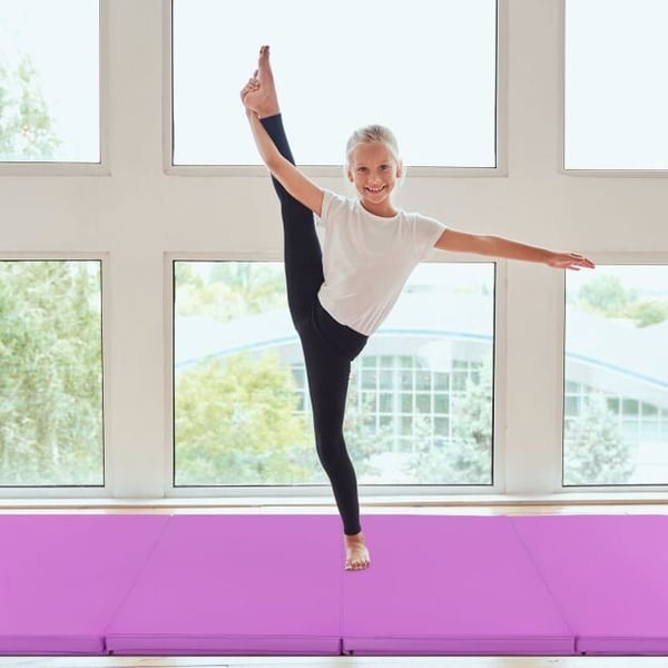 Gymnastik Tumbling Mat, 20×10×5 cm, Lilla