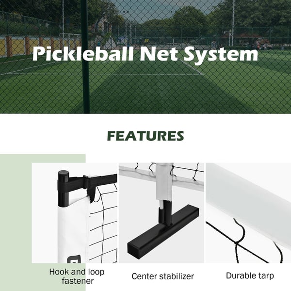 Pickleball Net Set, 22'x71×91 cm
