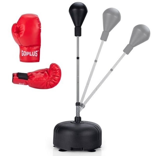 Nyrkkeilypallo jalustalla, 140/146/152/158 cm, Musta