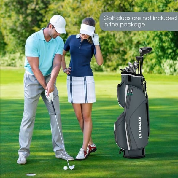 Golfkärryn kassi, 34x29x89.99 cm, Harmaa