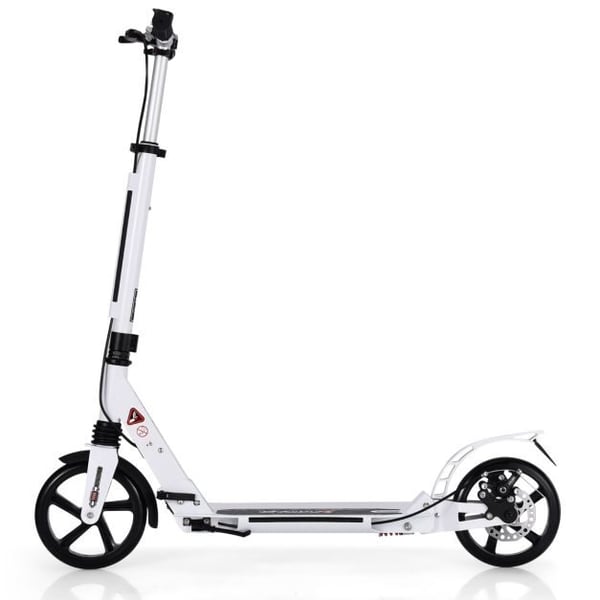 Sparkcykel, 95x37x86.5-101 cm, Hvid
