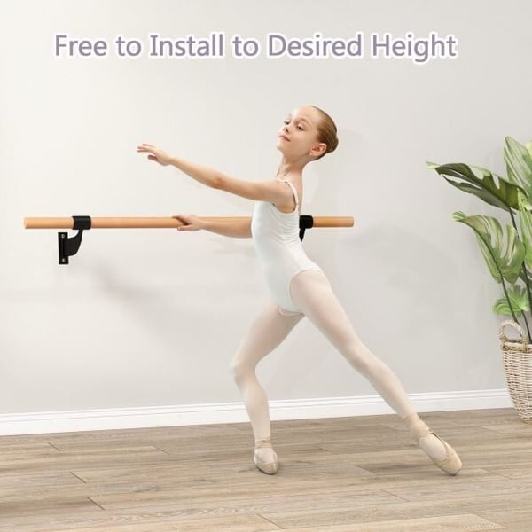 Balletstang, 121×15×30 cm, Sort