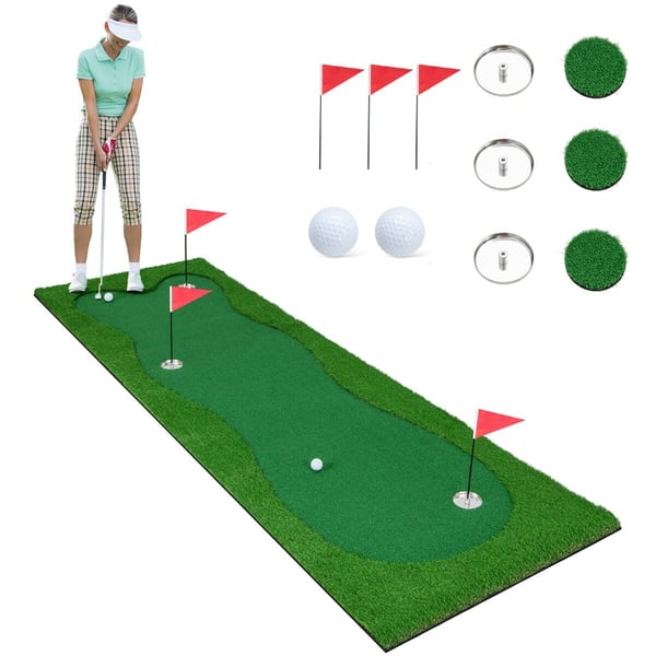 Golf Putting Green, Kunstgræs-S, 25×13 cm, Grøn