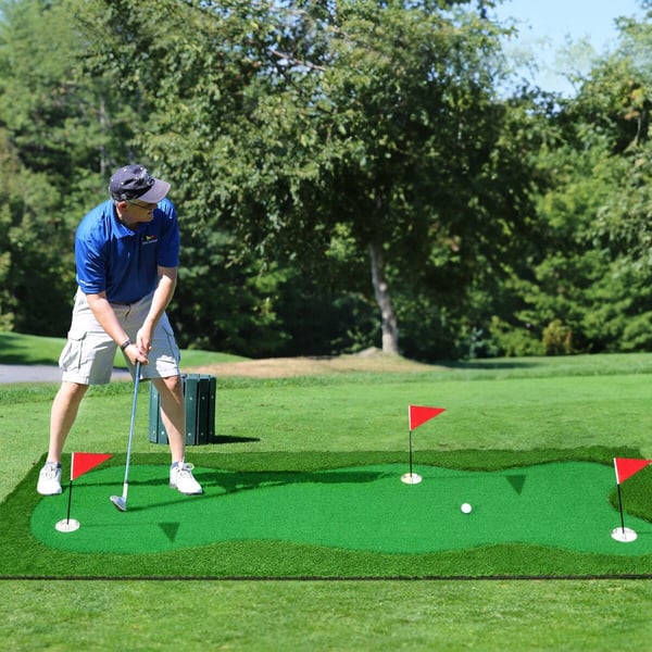 Golf Putting Green, Kunstgræs-S, 25×13 cm, Grøn