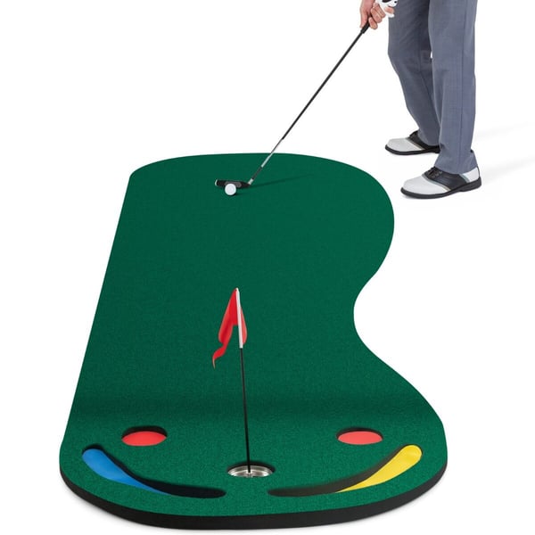 Golf putting green sæt, 25×8 cm, grøn