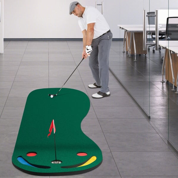 Golf putting green sæt, 25×8 cm, grøn