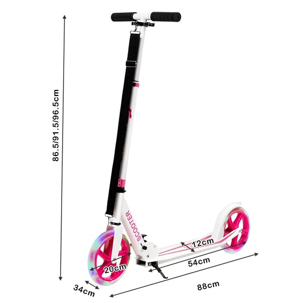 Sparkcykel, 34x88 cm, Pink