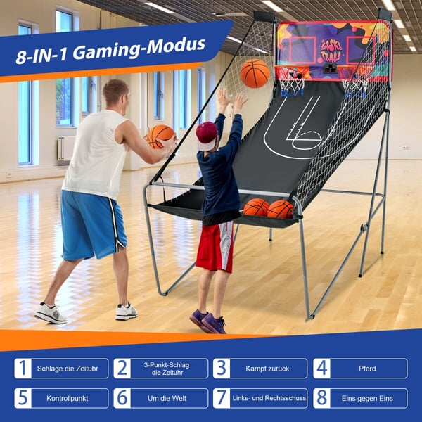 Basketball maskine, 207x108x205 cm, Sort, Lilla
