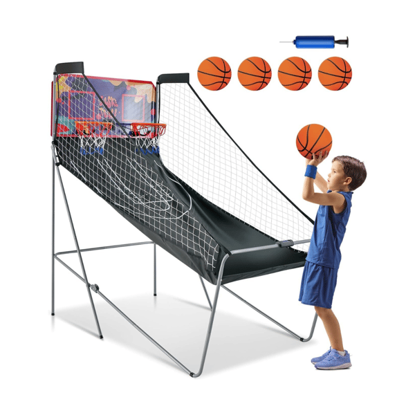 Basketball maskine, 207x108x205 cm, Sort, Lilla