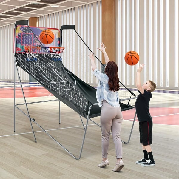 Basketball maskine, 207x108x205 cm, Sort, Lilla