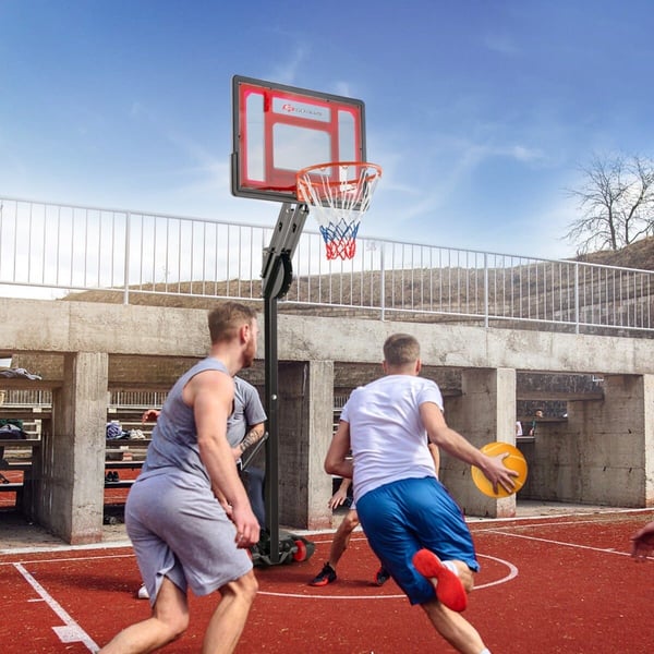 Basketballkurv Sandsæk, 75x41x12 cm, Sort
