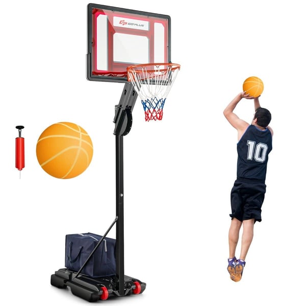 Basketballkurv Sandsæk, 75x41x12 cm, Sort