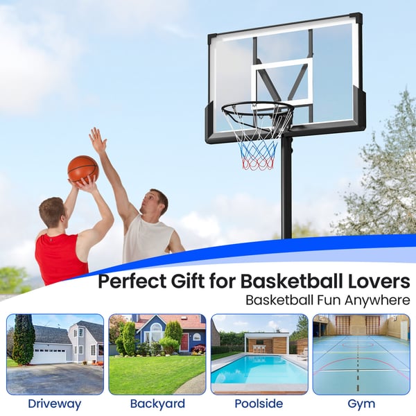 Basketballkurv, 45x29, Sort - materiale: metal, pc, pet, hdpe