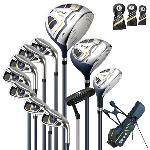 Golfkølle sæt, 87 cm, Gul