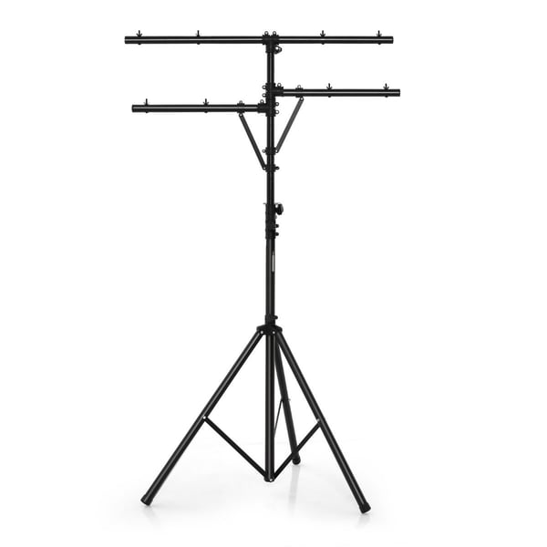 Lampestativ, 140x140x186-351 cm, Sort