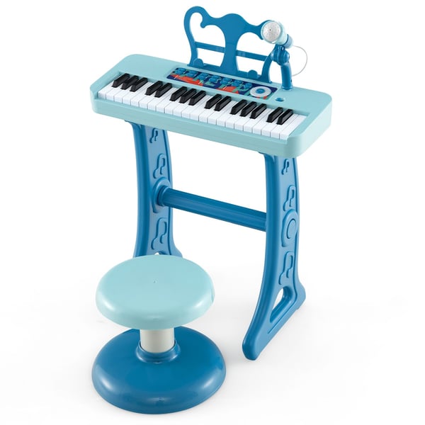 Børneklaver Keyboard, 41×23×45 cm, Blå