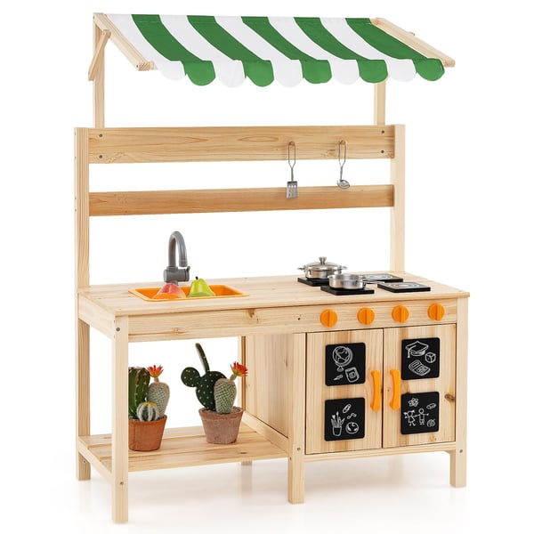 Børns Mudder Køkken, 88x39x117 cm, Naturfarvet Børns Mudder Køkken, 88x39x117 cm, Naturfarvet